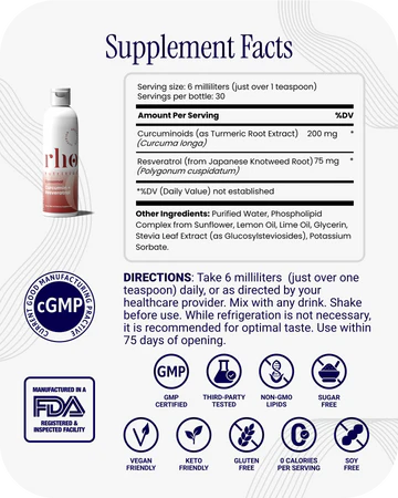 Liposomal Curcumin+ Resveratrol