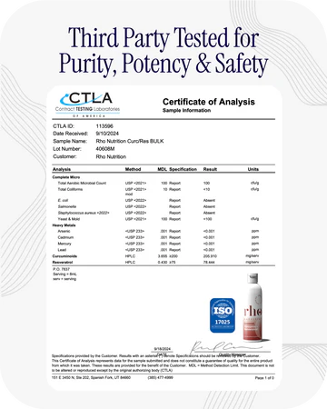Liposomal Curcumin+ Resveratrol